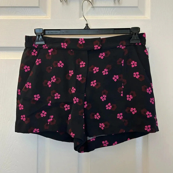 A.L.C- ‘Val’ Mallow Print Silk Shorts - Picture 2 of 7